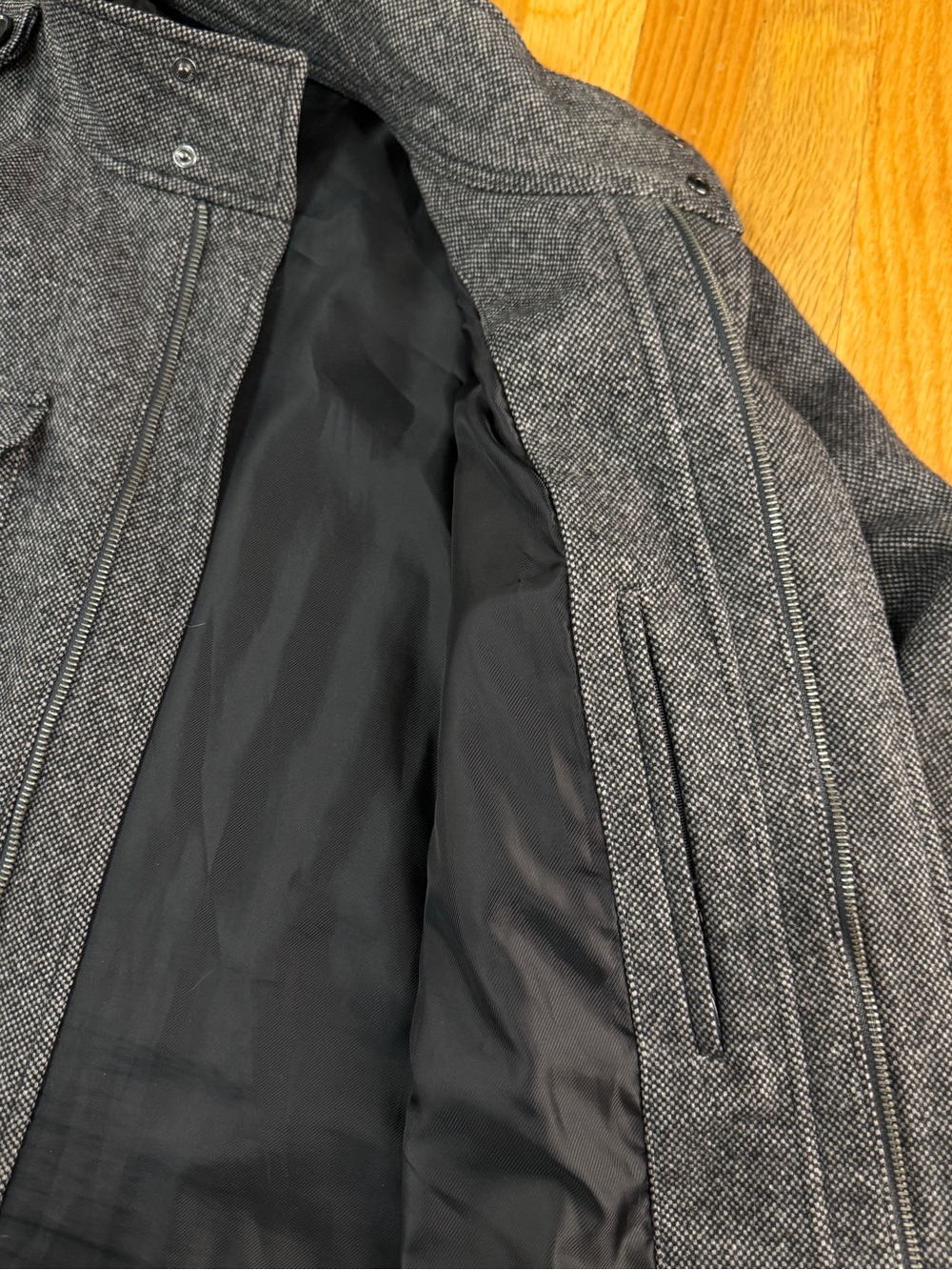 Express Military Style Wool Field Jacket (L) - Picture 7 of 9